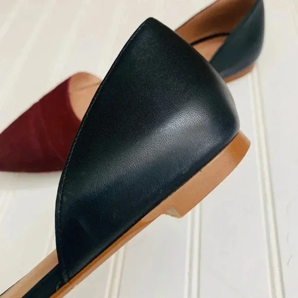 Madewell D’orsay In Calf Hair Flats